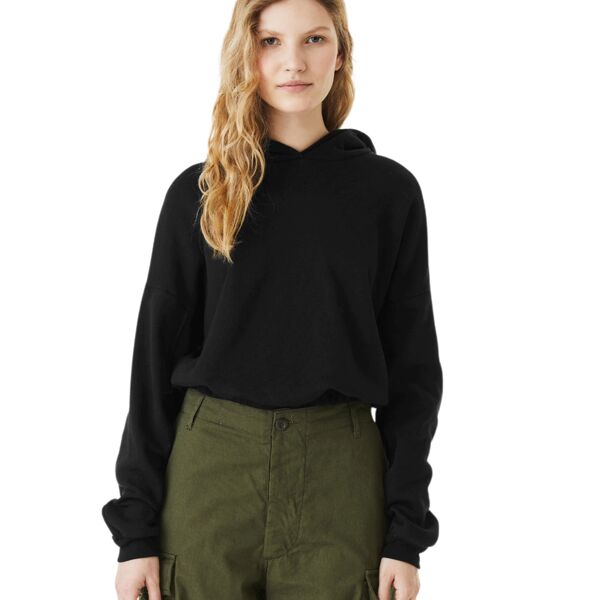 Ladies' Sponge Fleece Cinched Bottom Hooded Sweatshirt Thumbnail