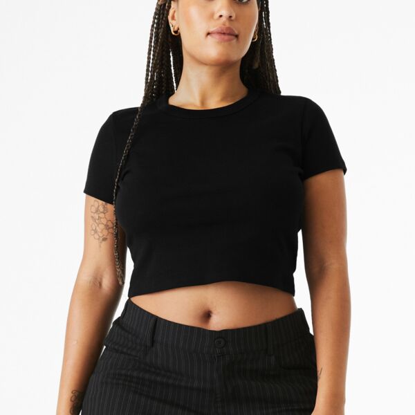 Women's Micro Rib Baby Tee Thumbnail